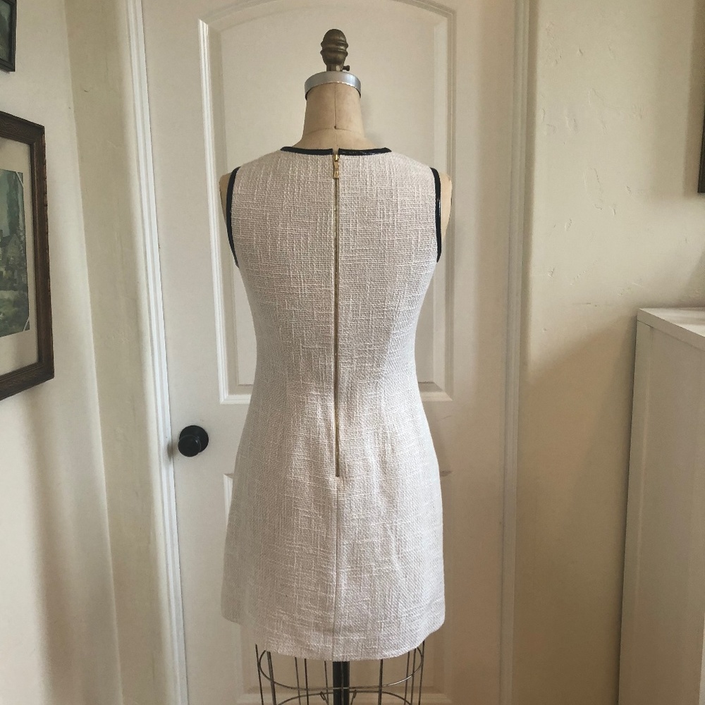 Kate Spade Tweed Dress With Leather Trim - Picture 2 of 4